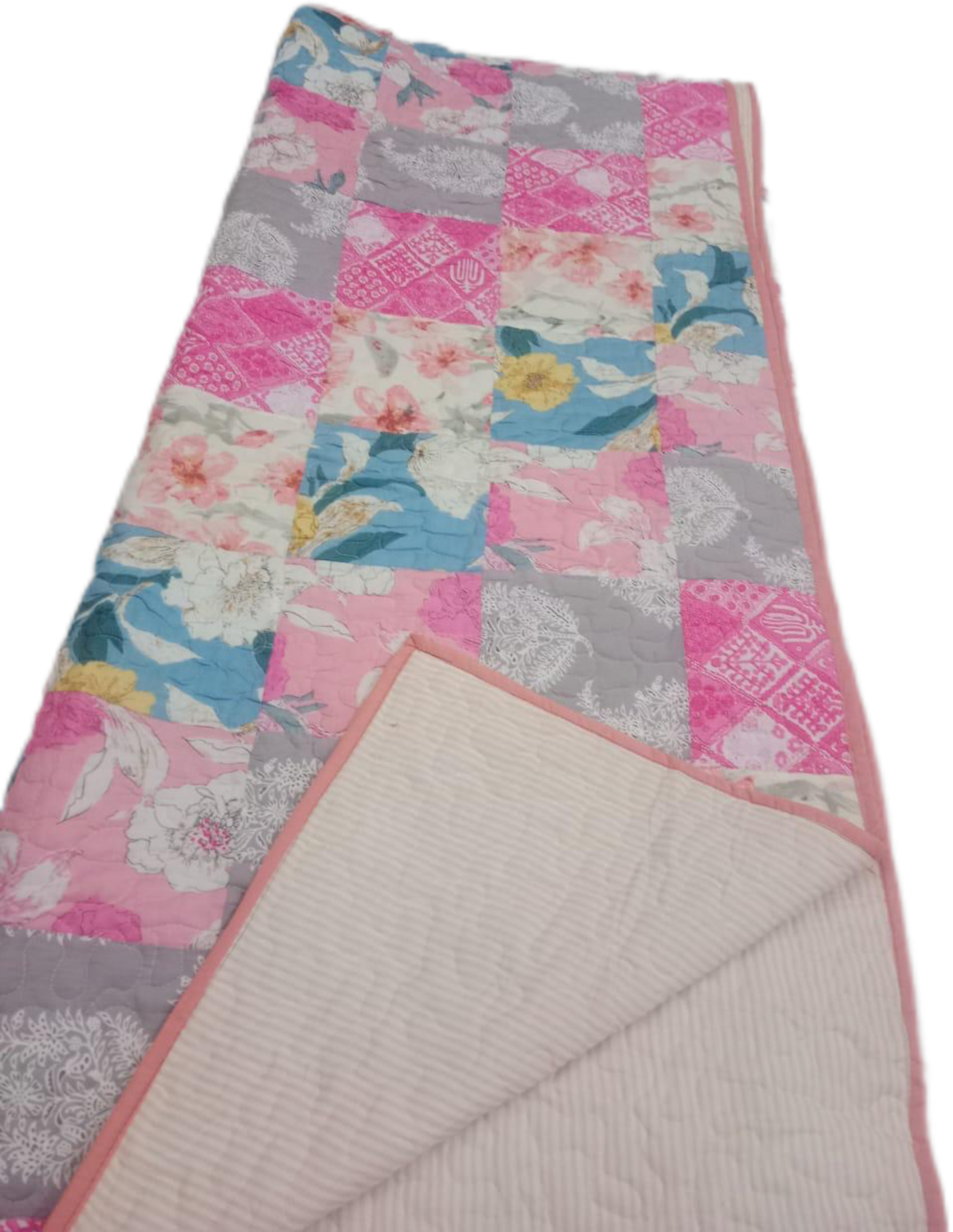 Cotton Queen Handmade Reversible Quilts- Floral Dream