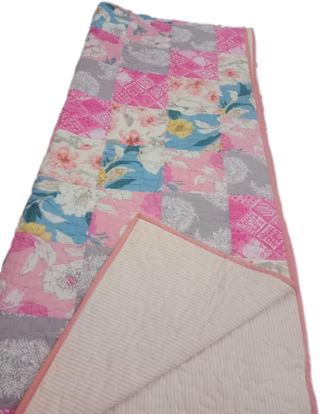 Cotton Queen Handmade Reversible Quilts- Floral Dream