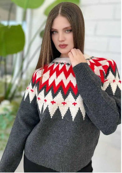 CRIMSON KNIT SWEATER