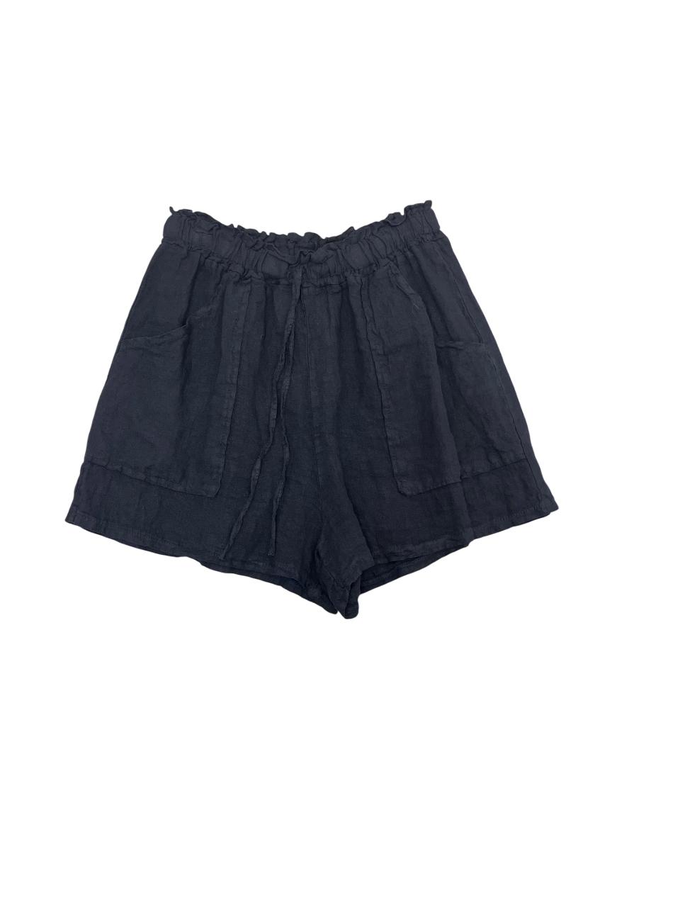 Chella Linen Shorts with Pockets